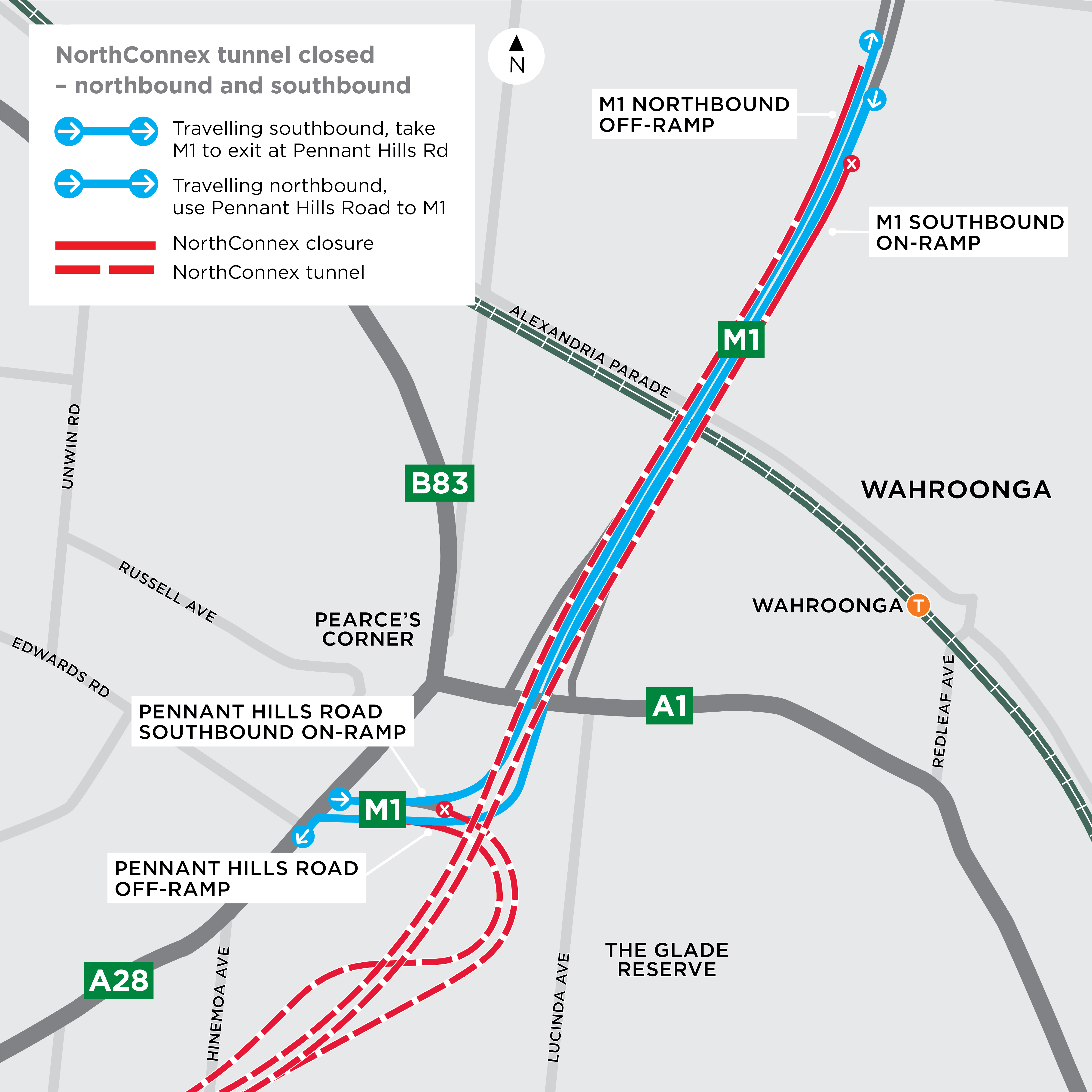 Detour map