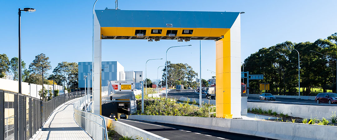 Tolling gantry at the Southern Interchange